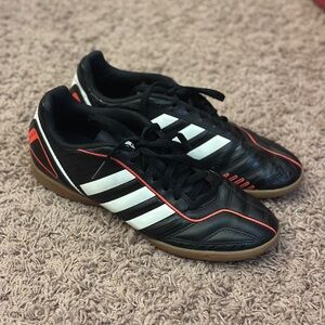 Adidas Davito Black and White Indoor Soccer Shoes